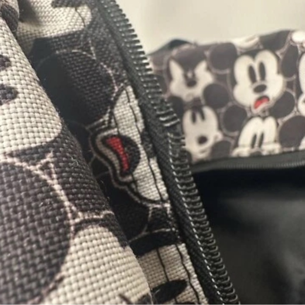 Disney Black and White Mickey Mouse Backpack - Picture 7 of 7